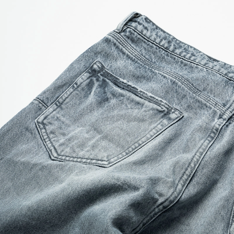 Purple Brand Mid Rise Slim Straight Faded New Jean - Slate Grey