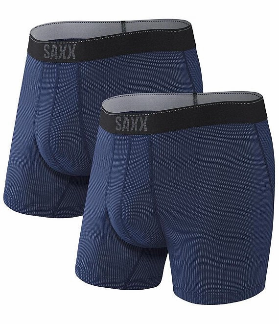 Saxx Mens Quest Quick Dry Mesh Boxer Brief 2 Pack