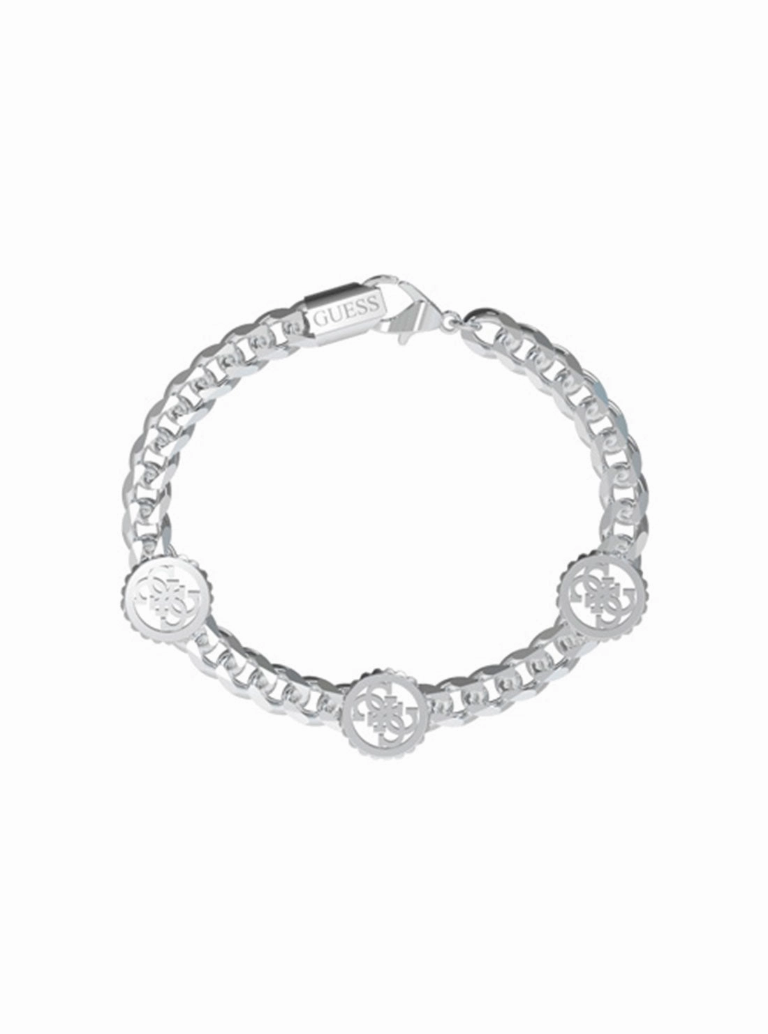 Silver Quattro G Coin Bracelet