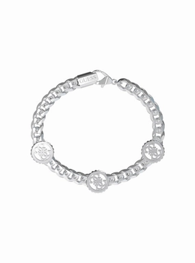 Silver Quattro G Coin Bracelet