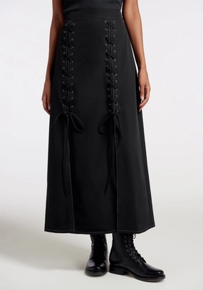 Split Decision Midi Skirt