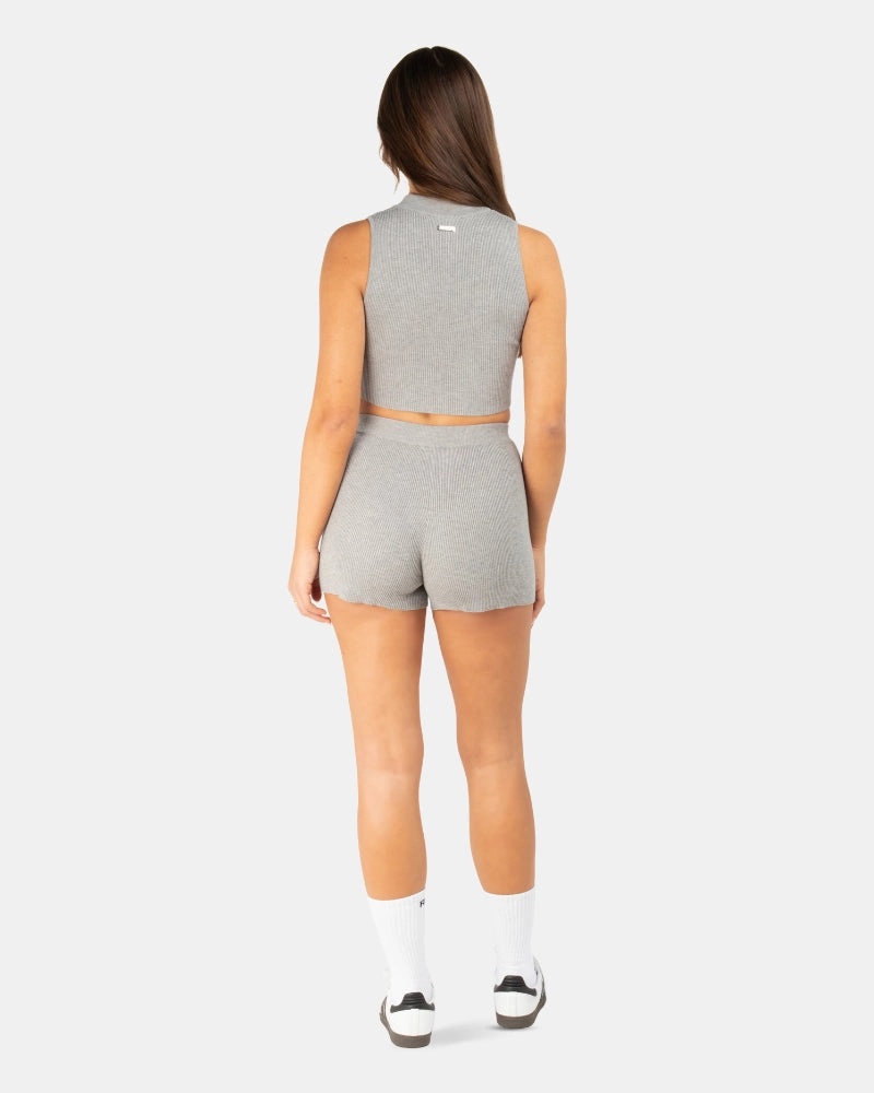 SSS REALISM ACHELON KNIT ZIP VEST GREY