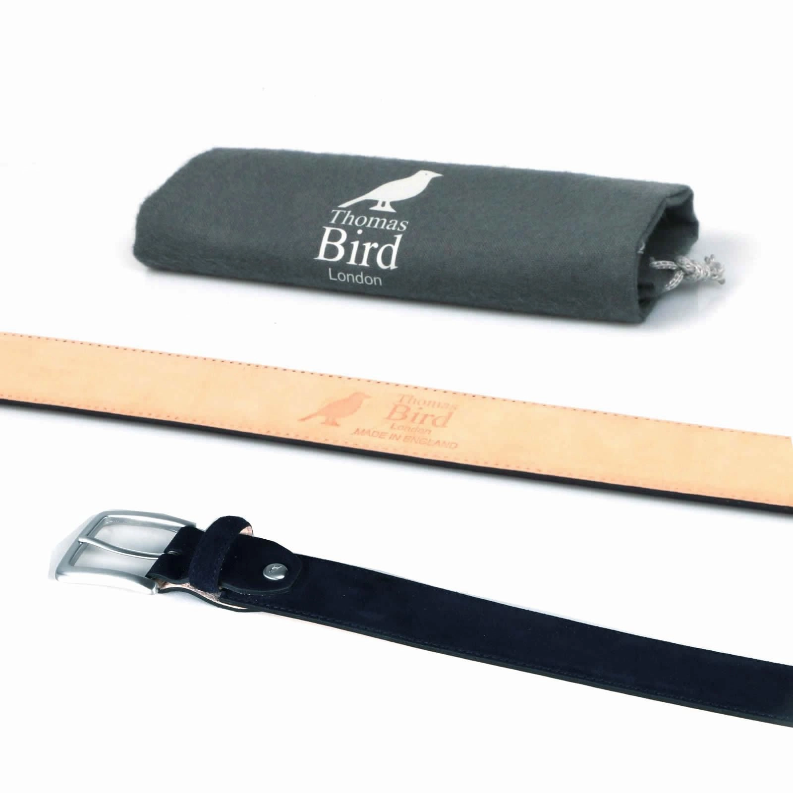 Suede Belt Navy Blue