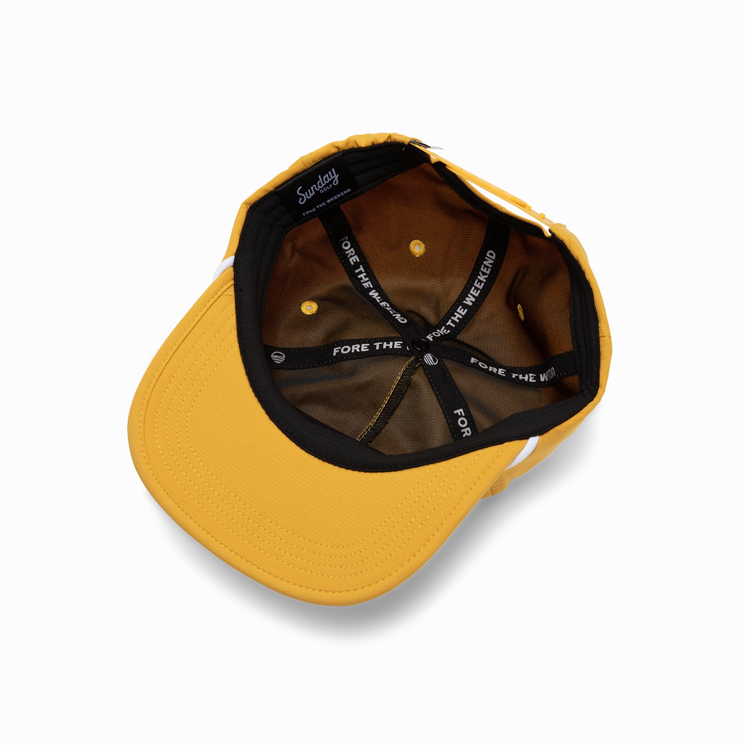 Sunday Golf Sundaze Crushable Rope Hat | Mustard