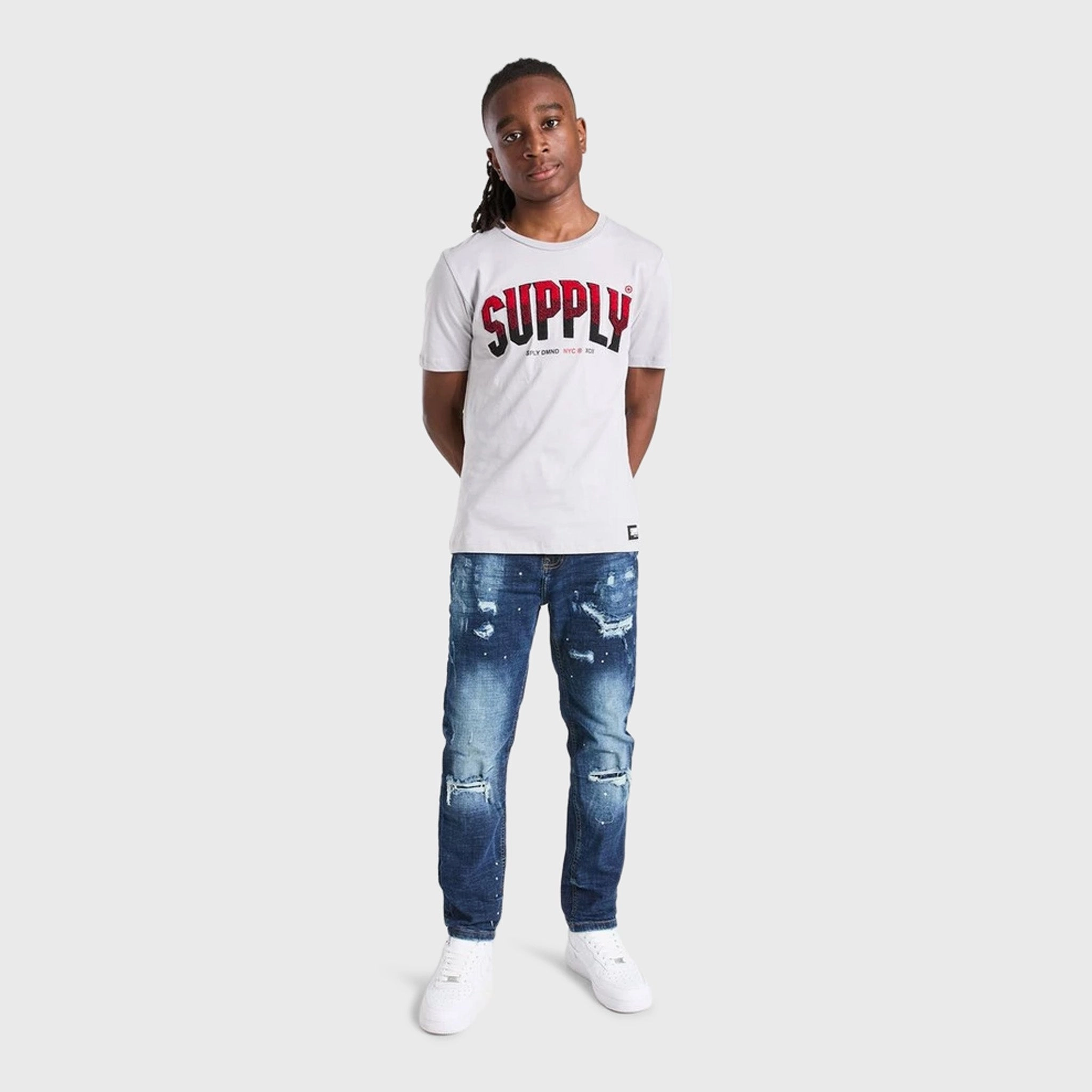 Supply & Demand Junior Boys' Denver Jeans / Light Wash