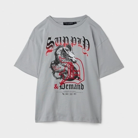 Supply & Demand Junior Boys' Dragon Tee High Rise / Chinese Red