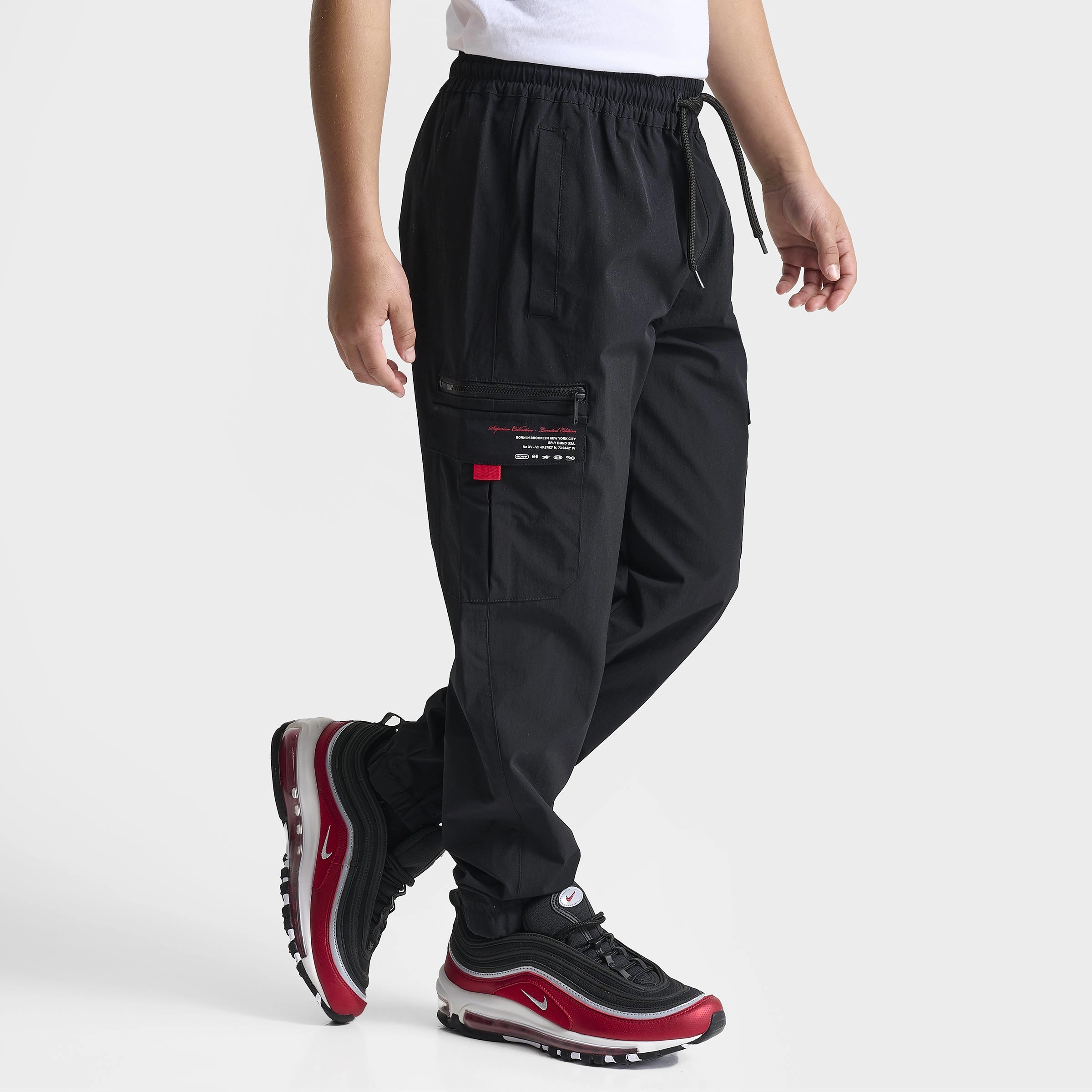 Supply & Demand Junior Boys' Split Woven Pants / Black