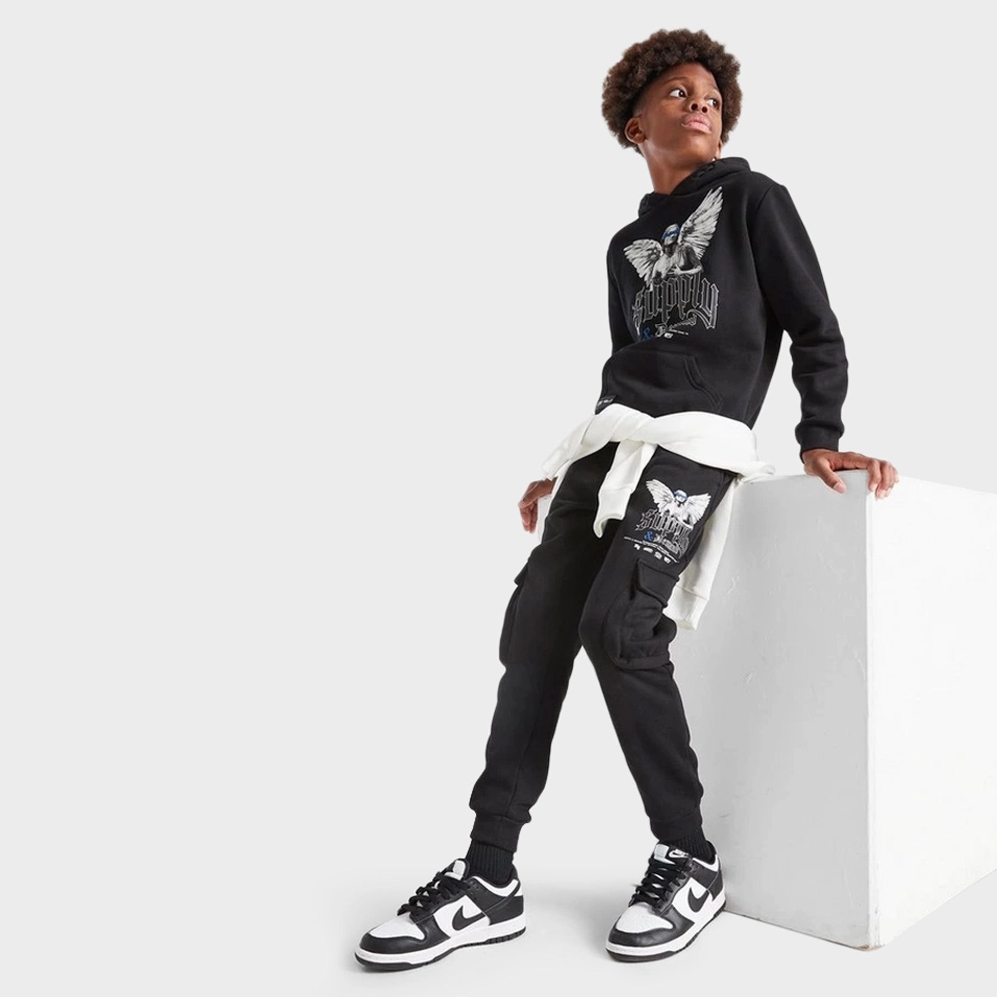 Supply & Demand Junior Boys Argon Hoodie / Black