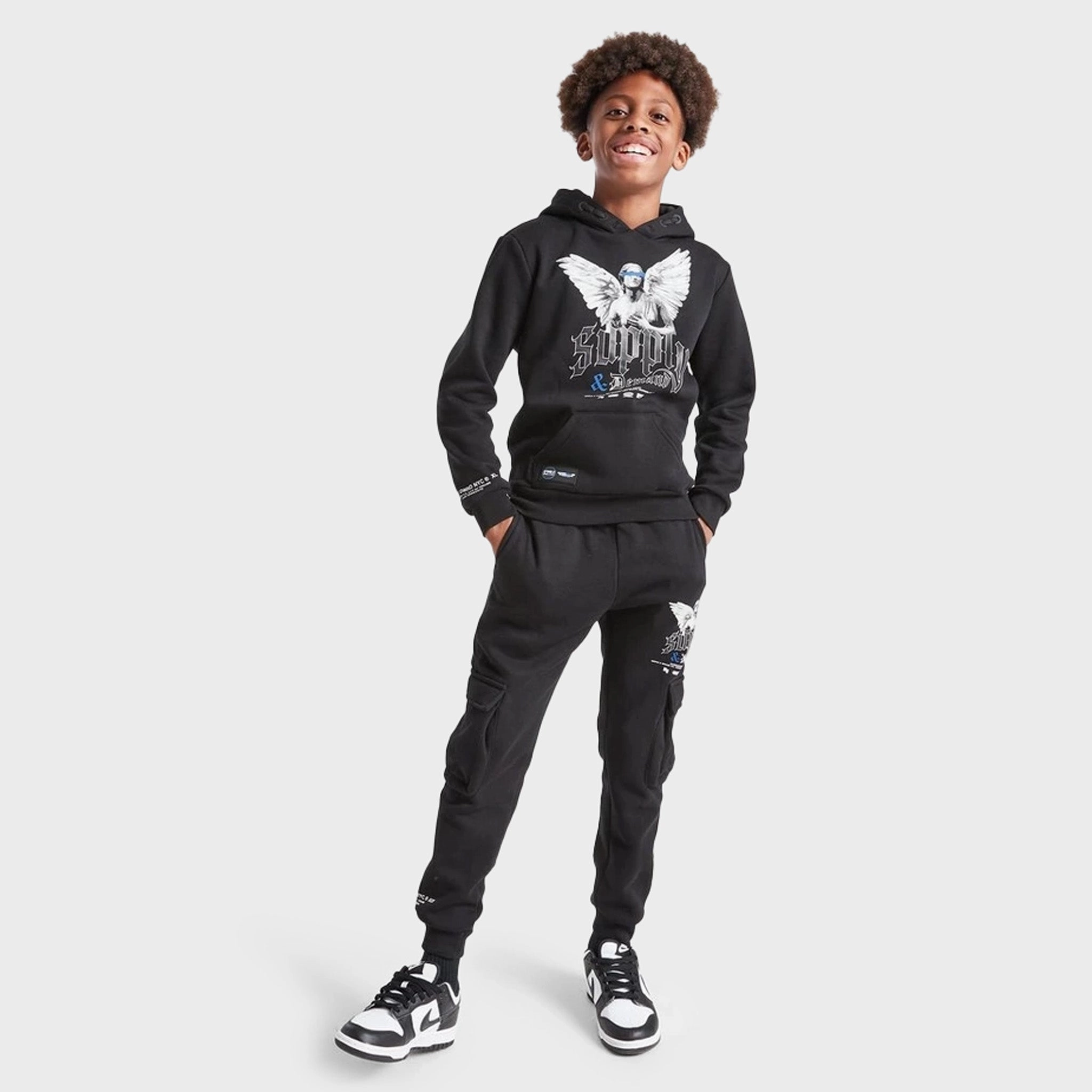 Supply & Demand Junior Boys Argon Hoodie / Black