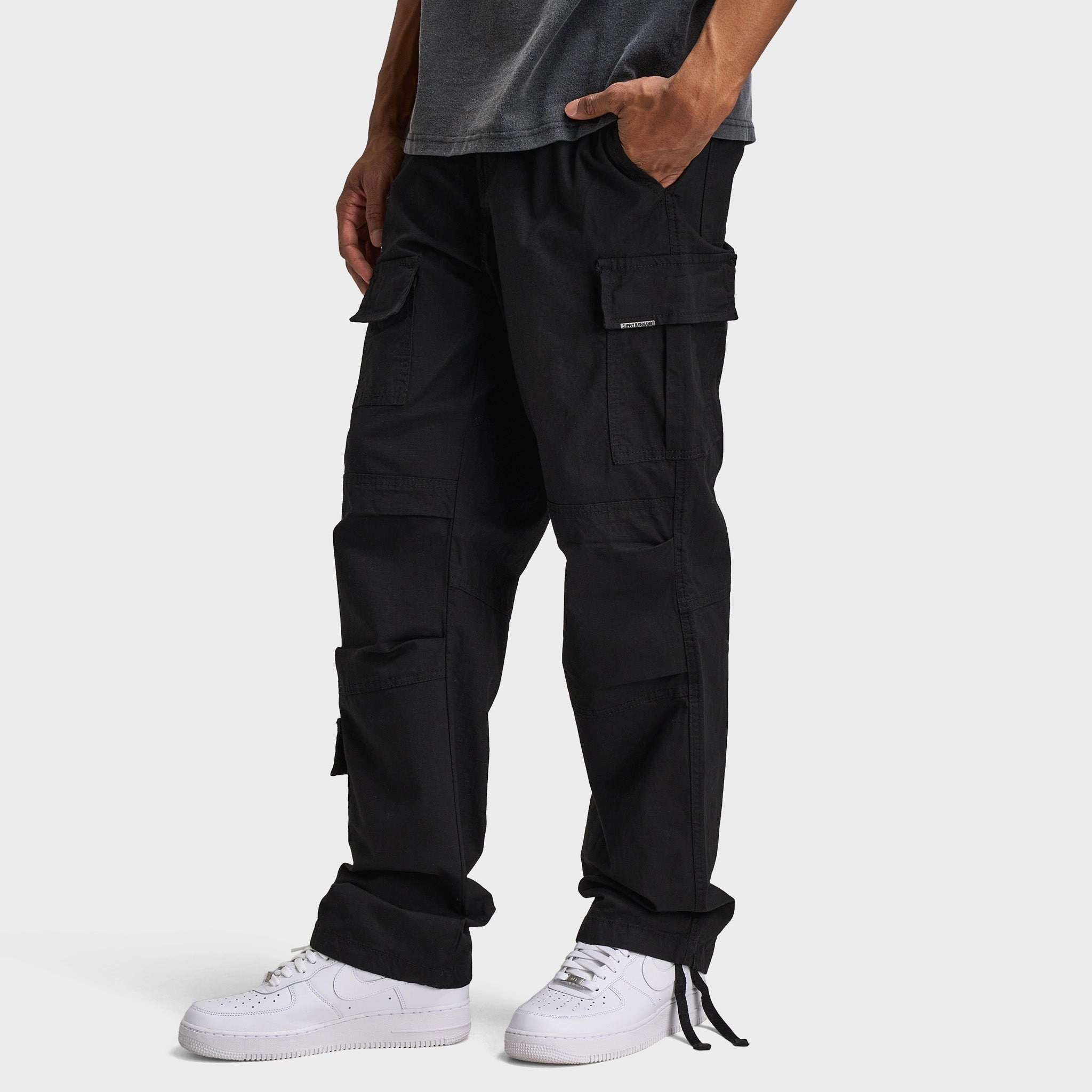 Supply & Demand Strap Cargo Pants / Black