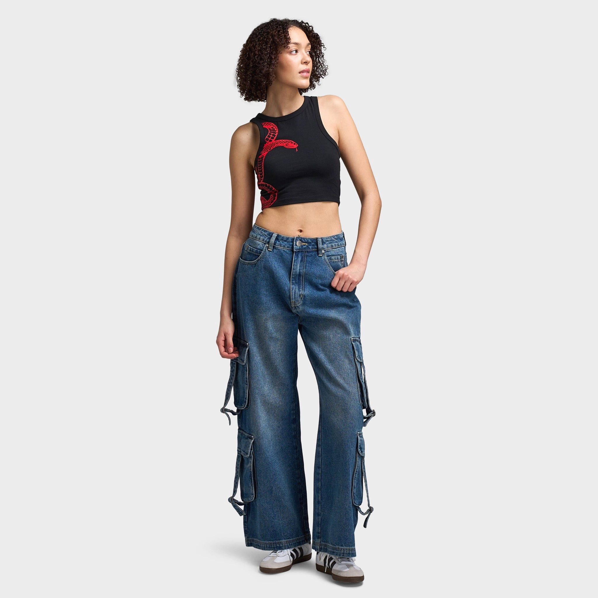 Supply & Demand Women's Snake Tank Top / Black