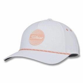 Titleist Boardwalk Rope Golf Cap White/Peach - 23 Women
