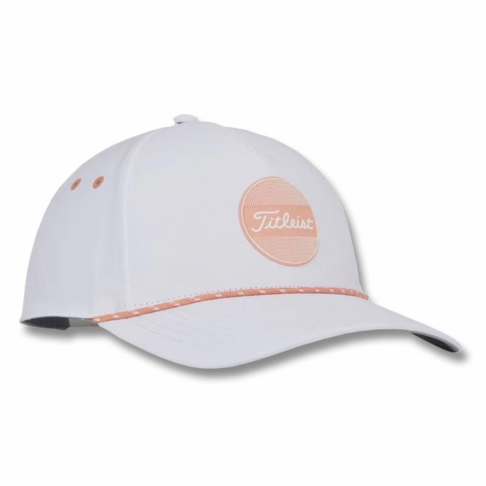 Titleist Boardwalk Rope Golf Cap White/Peach - 23 Women