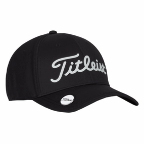 Titleist Players Performance Ball Marker Golf Cap Black/White - 24 Men