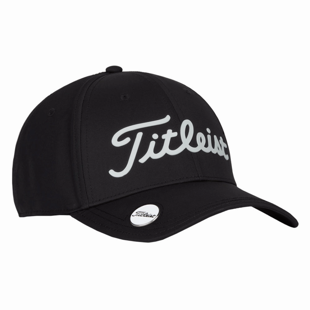 Titleist Players Performance Ball Marker Golf Cap Black/White - 24 Men