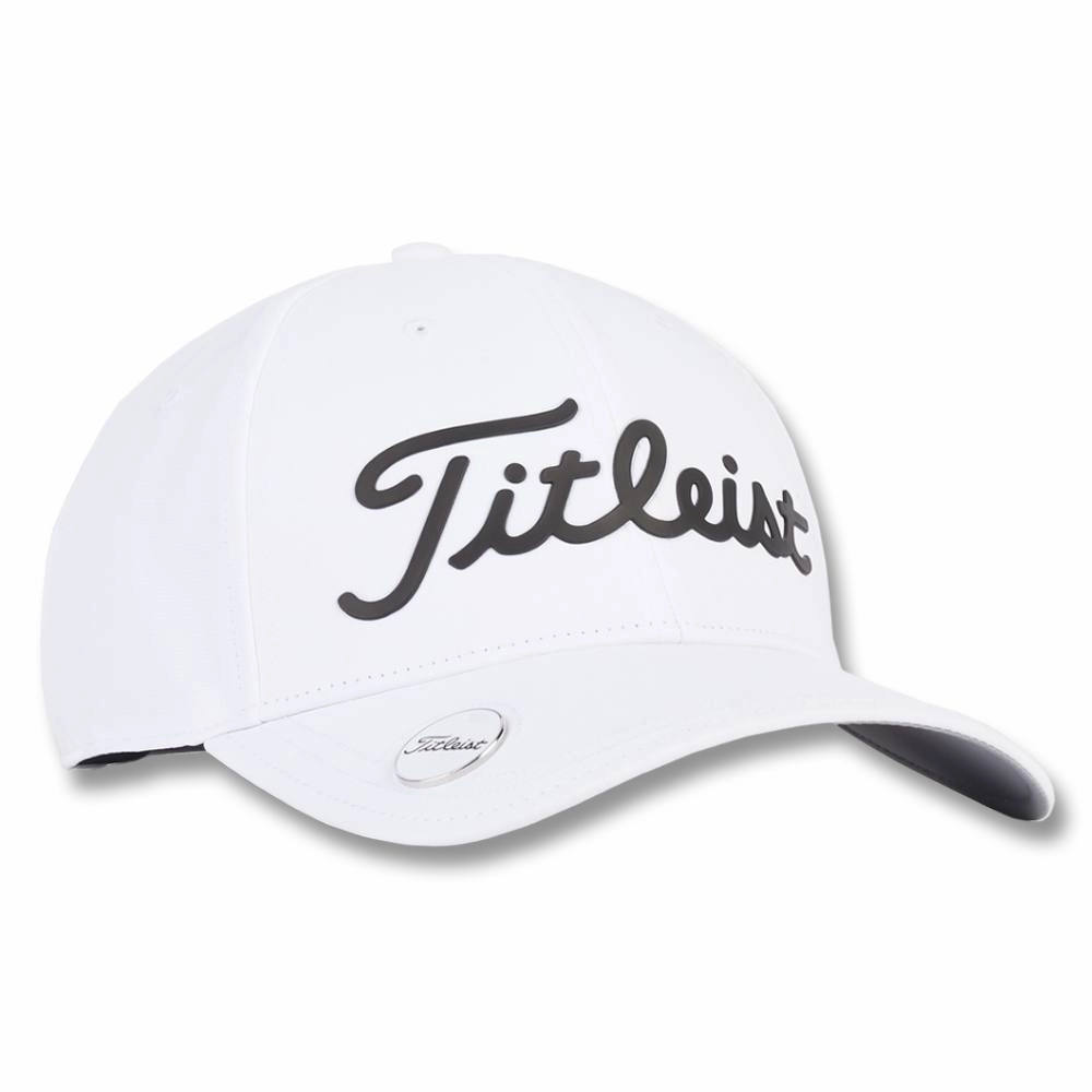 Titleist Players Performance Ball Marker Golf Cap White/Black - 24 Men