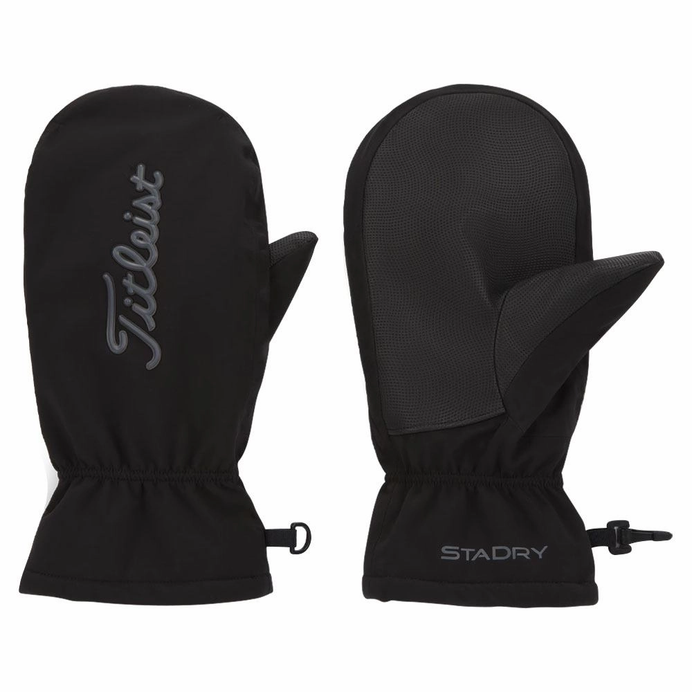 Titleist StaDry Cart Mitts Black/Charcoal - 23 Men