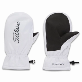 Titleist StaDry Cart Mitts White/Charcoal - 23 Men
