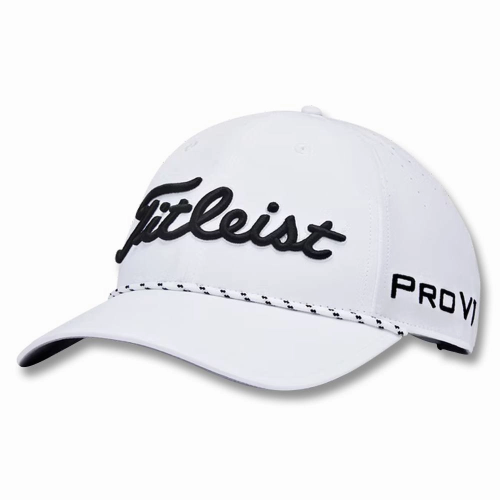 Titleist Tour Breezer Golf Cap White/Black - 23 Men