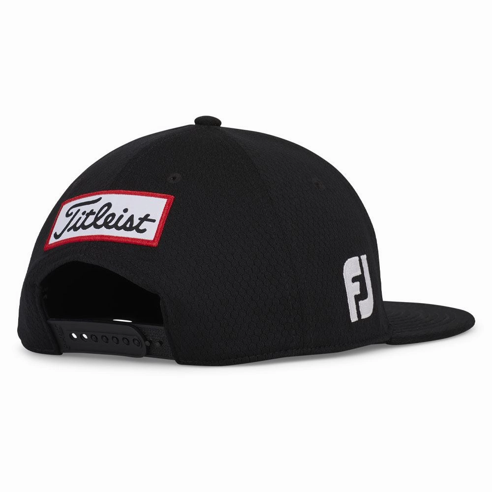 Titleist Tour Elite Flat Bill Golf Cap Black/White - 24 Men
