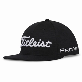 Titleist Tour Elite Flat Bill Golf Cap Black/White - 24 Men