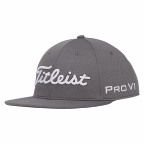 Titleist Tour Elite Flat Bill Golf Cap Charcoal/White - 24 Men