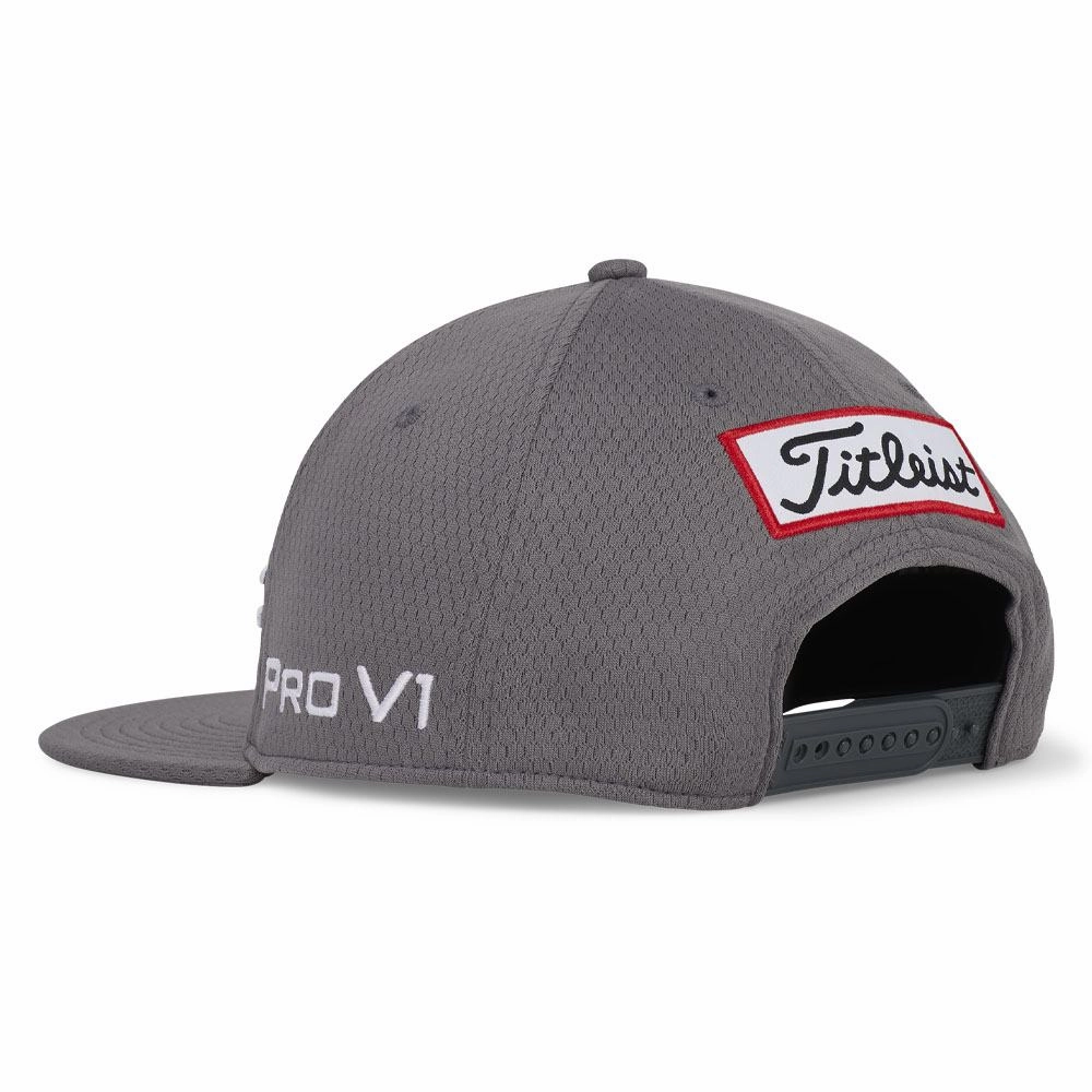 Titleist Tour Elite Flat Bill Golf Cap Charcoal/White - 24 Men