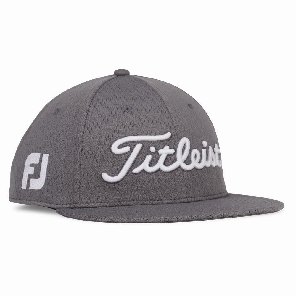 Titleist Tour Elite Flat Bill Golf Cap Charcoal/White - 24 Men