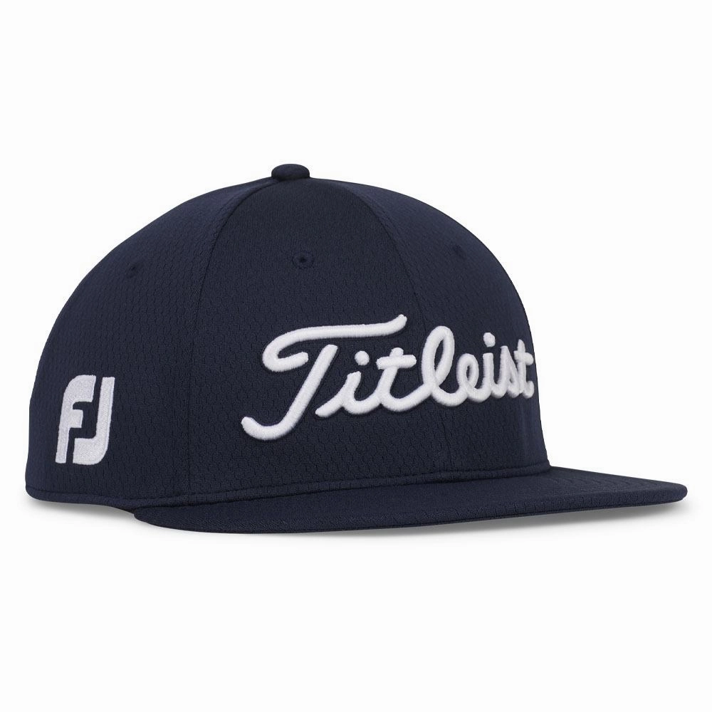 Titleist Tour Elite Flat Bill Golf Cap Navy/White - 24 Men