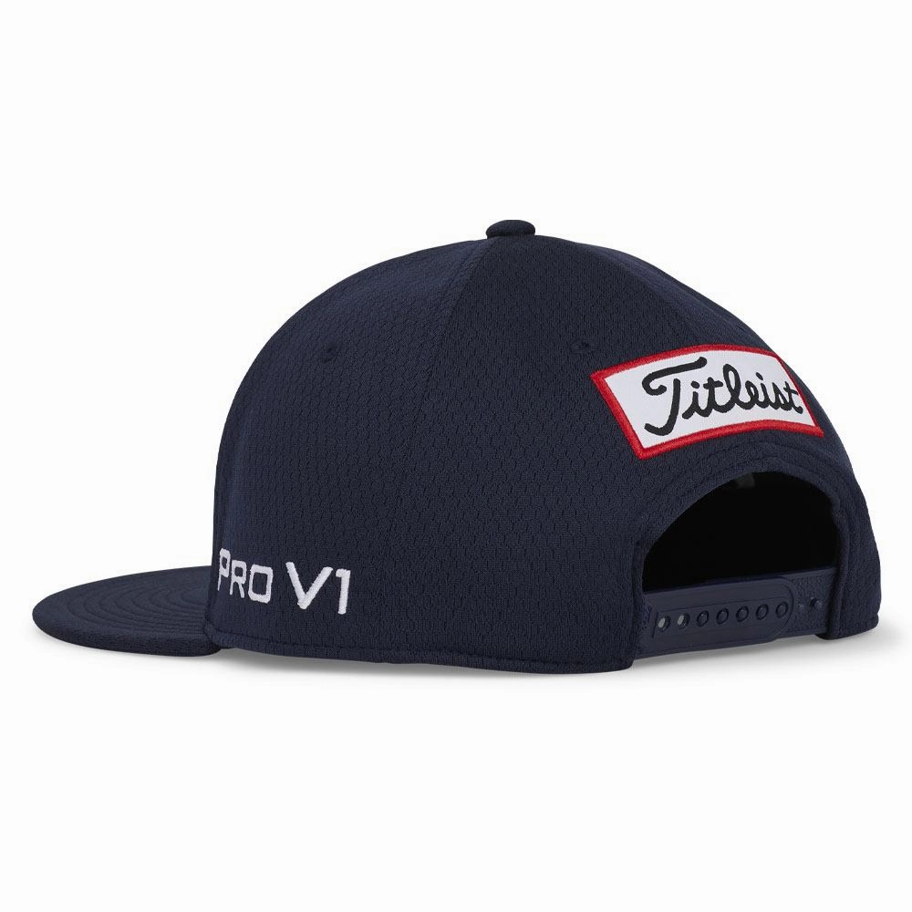 Titleist Tour Elite Flat Bill Golf Cap Navy/White - 24 Men