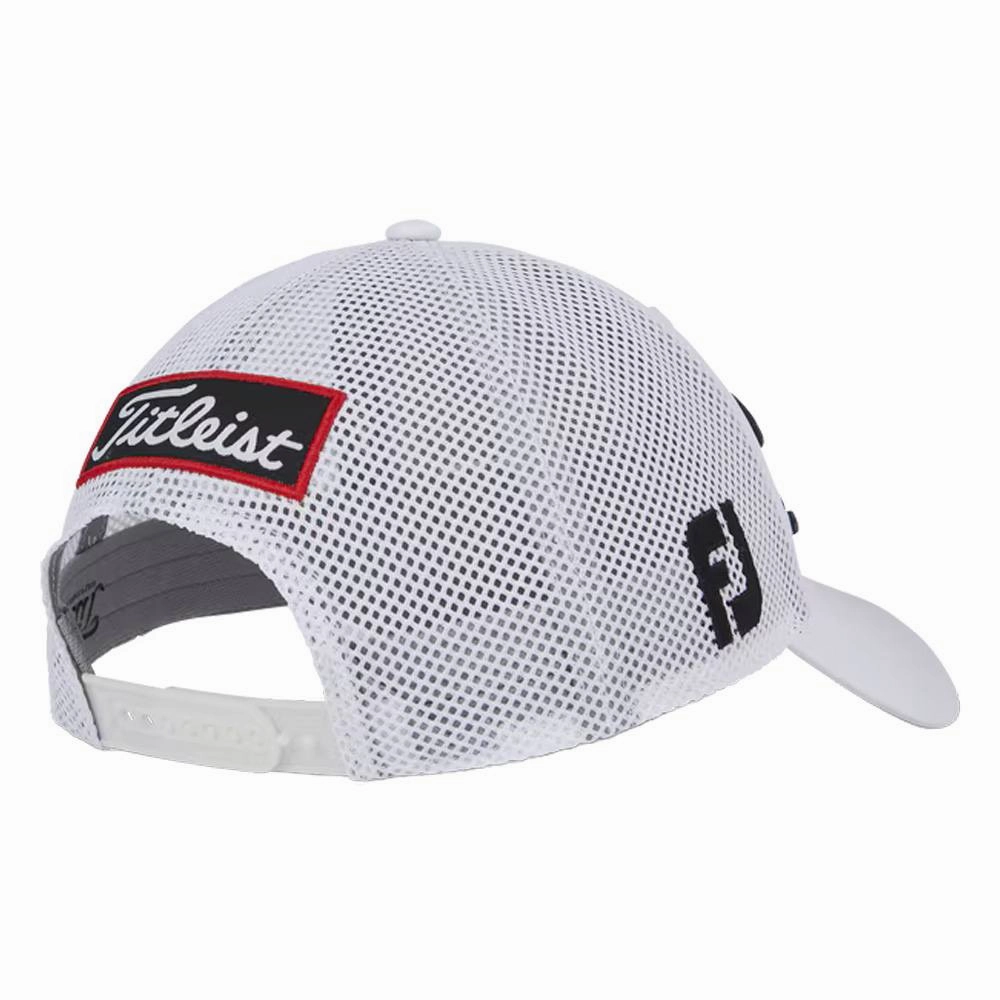 Titleist Tour Performance Mesh Golf Cap White/Black - 24 Men