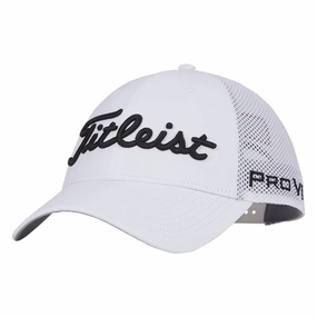 Titleist Tour Performance Mesh Golf Cap White/Black - 24 Men