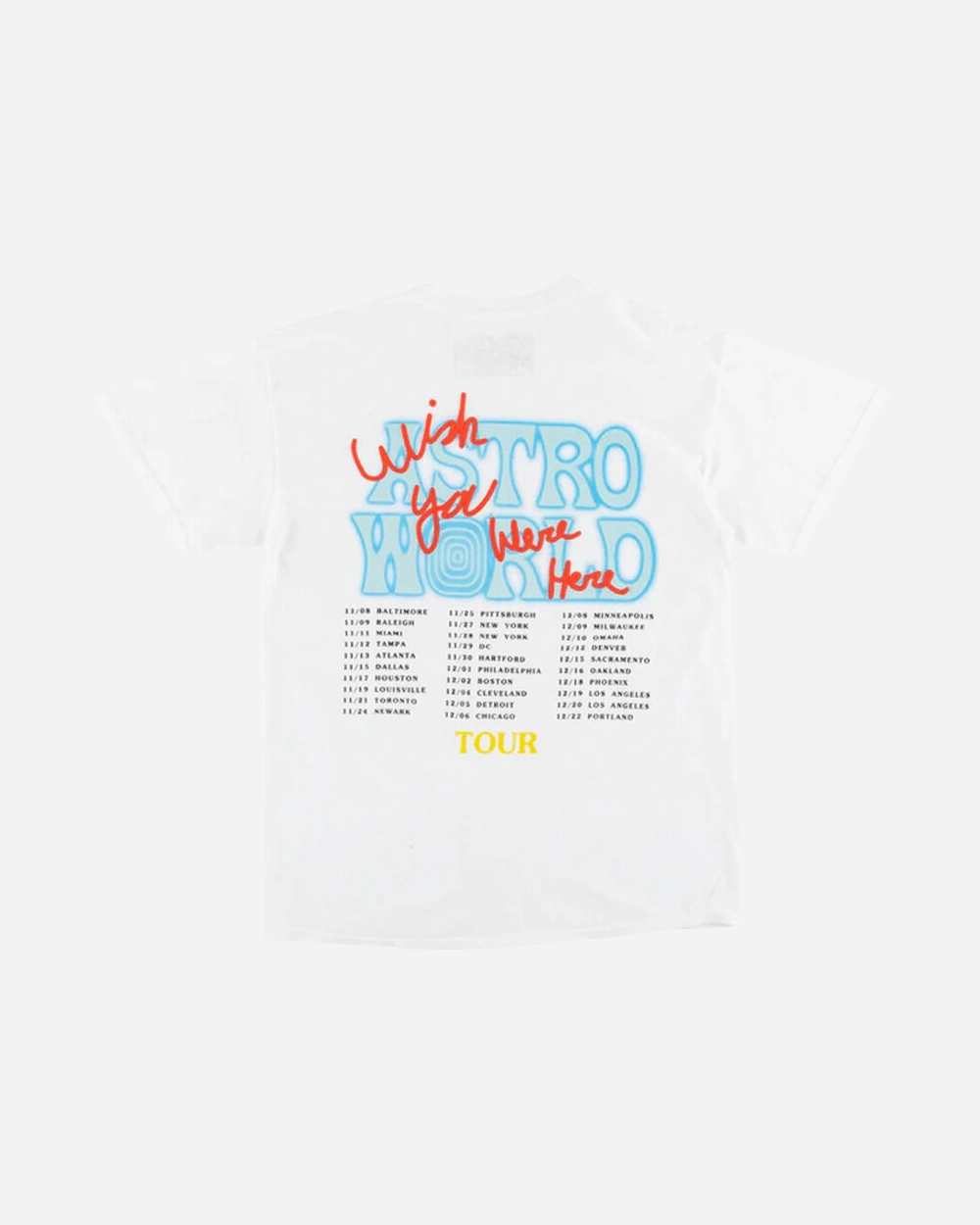 TRAVIS SCOTT NO BYSTANDERS WHITE TEE -