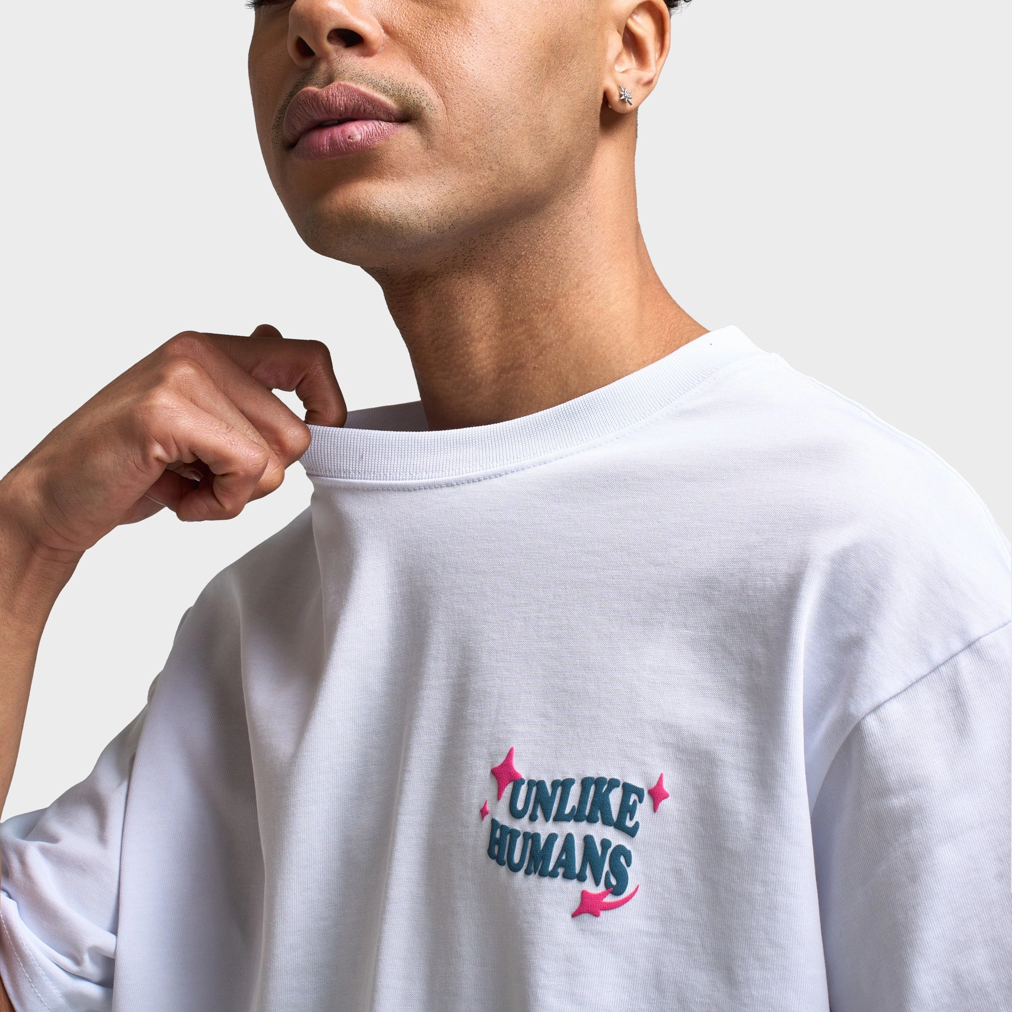 Unlike Humans Good Days Graphic T-shirt / Optic White