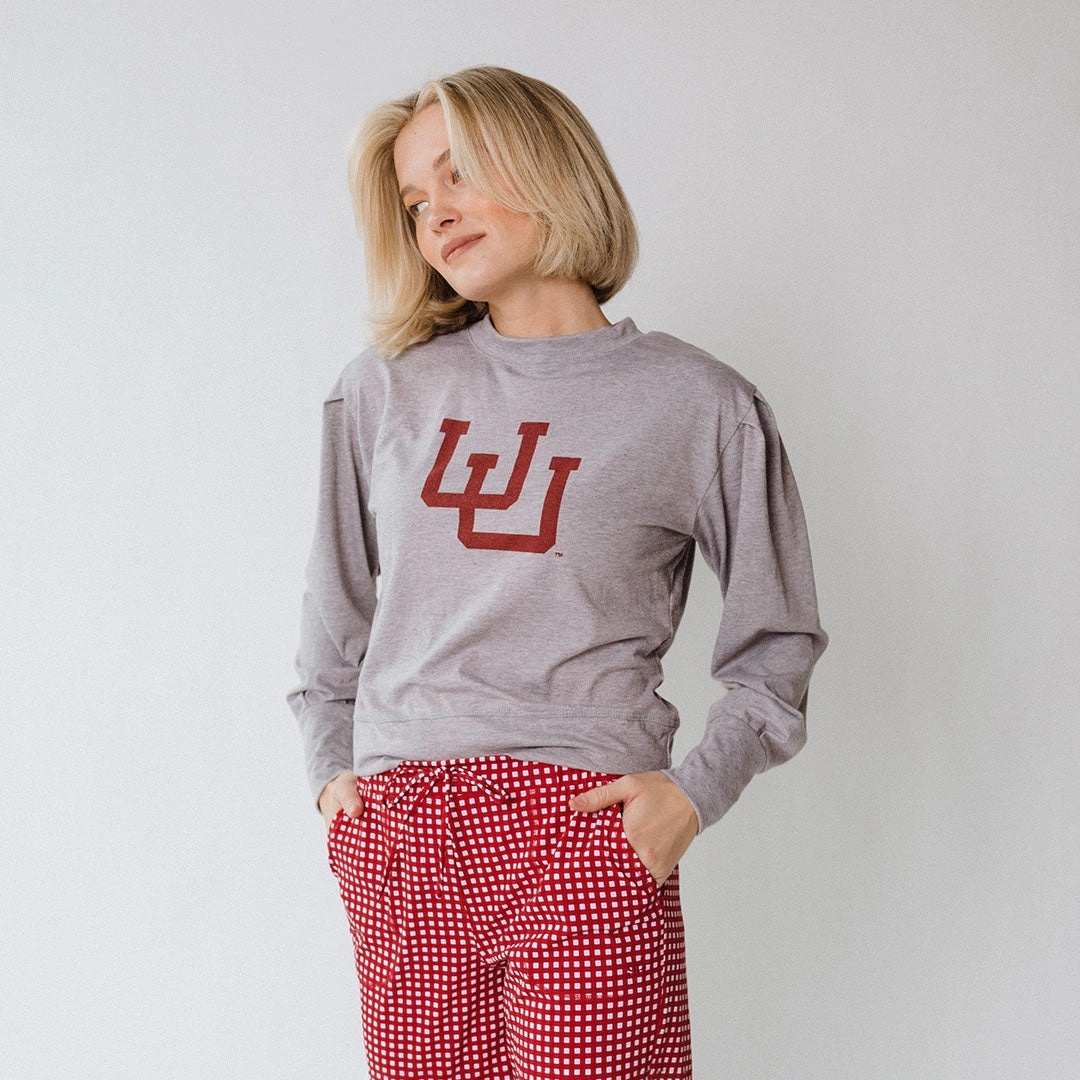 Utah Coco Long Sleeve, Heather Grey