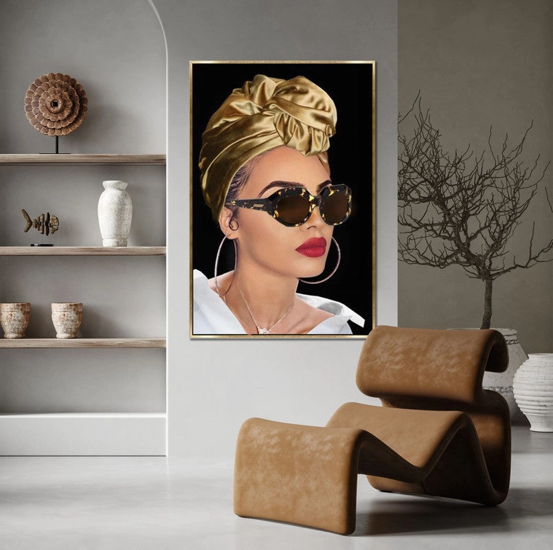 Vanity Wall Art - Gold/Black - 28 X 40