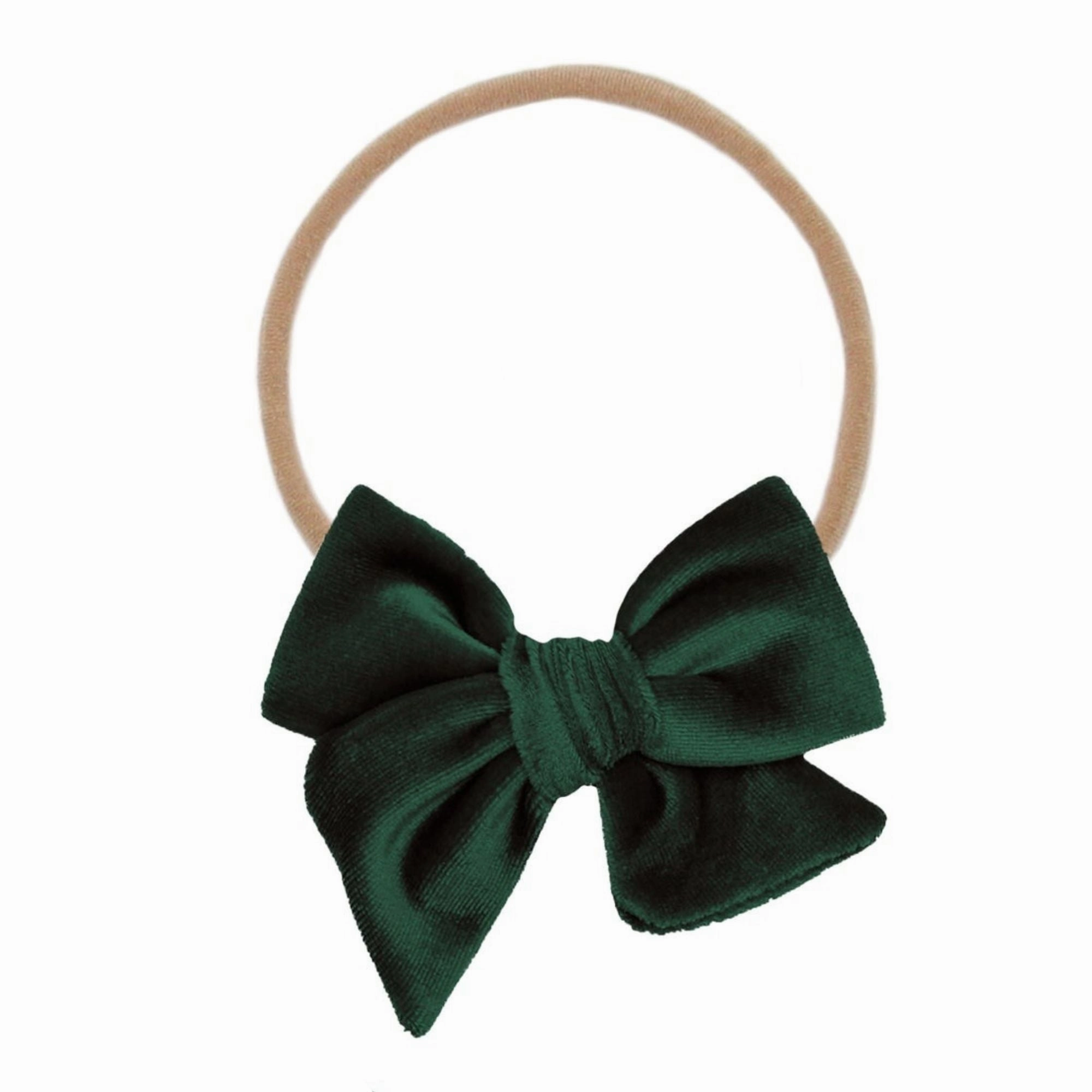 Velvet Bow Headband - Small