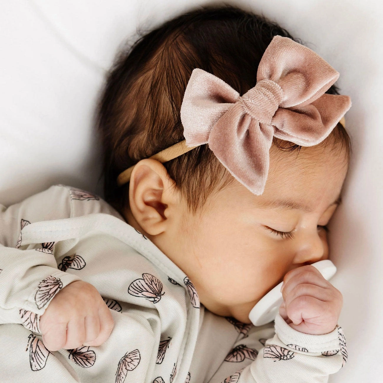 Velvet Bow Headband - Small