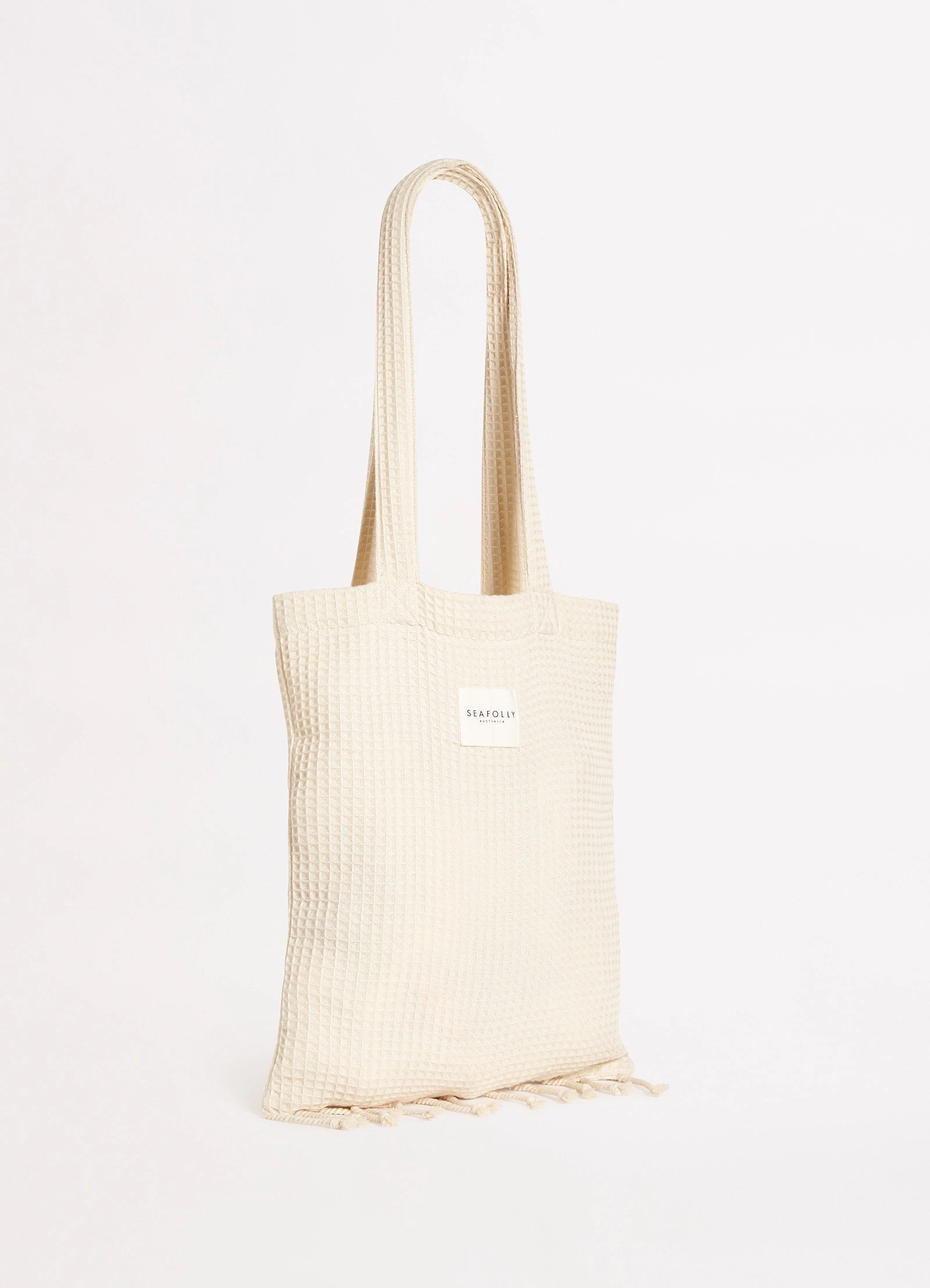 Waffle Towel & Tote Set - Sand
