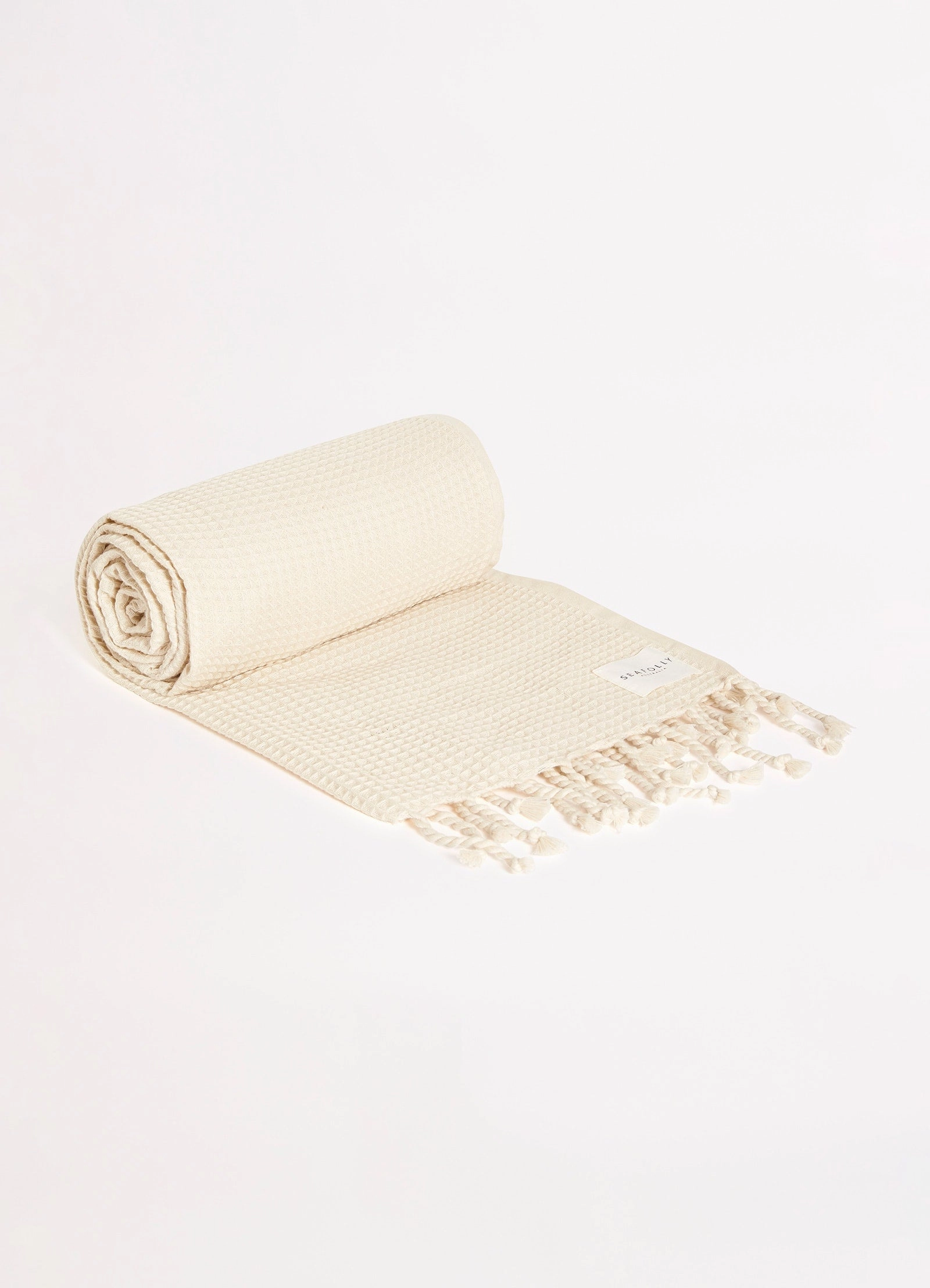 Waffle Towel & Tote Set - Sand