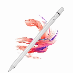 WeluvFit D9008 Digital Stylish Pen Pencil Rechargeable, Compatible with All Touch Screens, White
