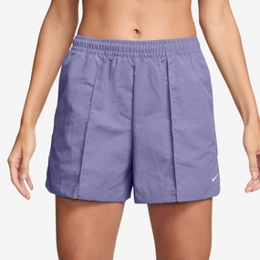 womens nike sportswear nylon short (dusty amethyst)